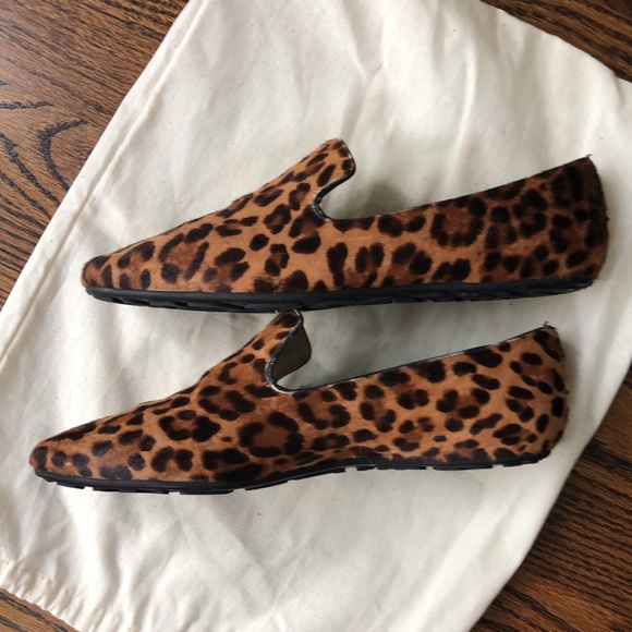 Jimmy Choo Calf Hair Leopard Driving Loafers - Picture 4 of 5